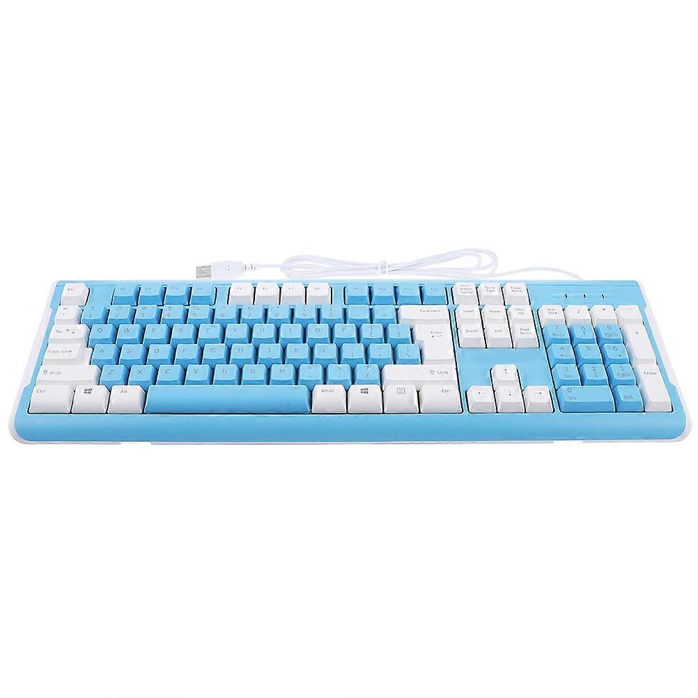Wired Mechanical Keyboard 26-Key Non-Conflict Design For Gaming Enthusiasts Colorful Backlight Fun 1Set