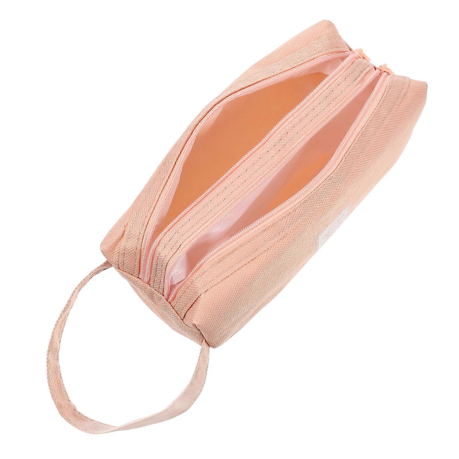 Cute Pencil Pouch Rectangular Large Capacity Daily Use Organizing Stationery 1Set