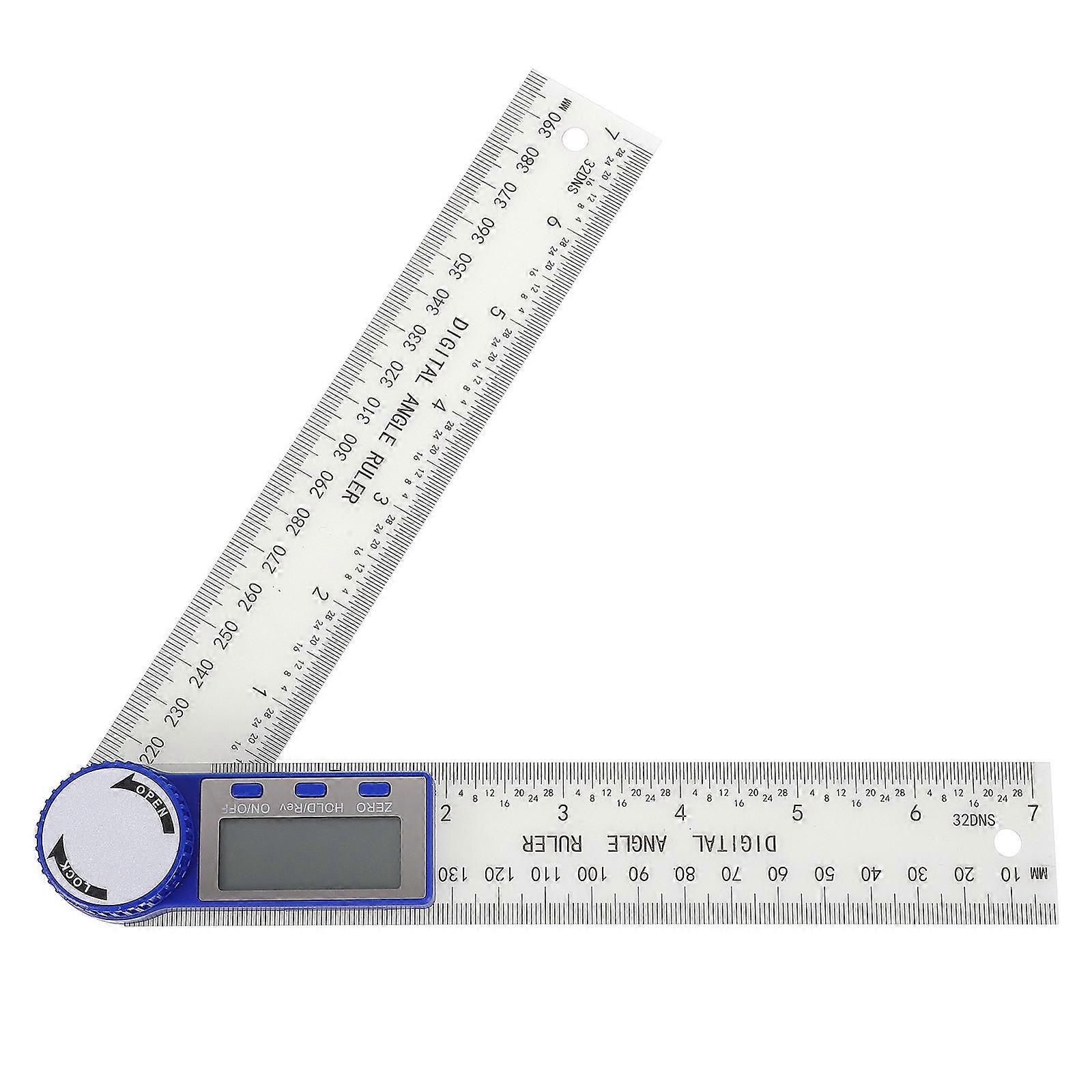 Compact Digital Angle With Scales For Drawing Silver Color 1Pcs