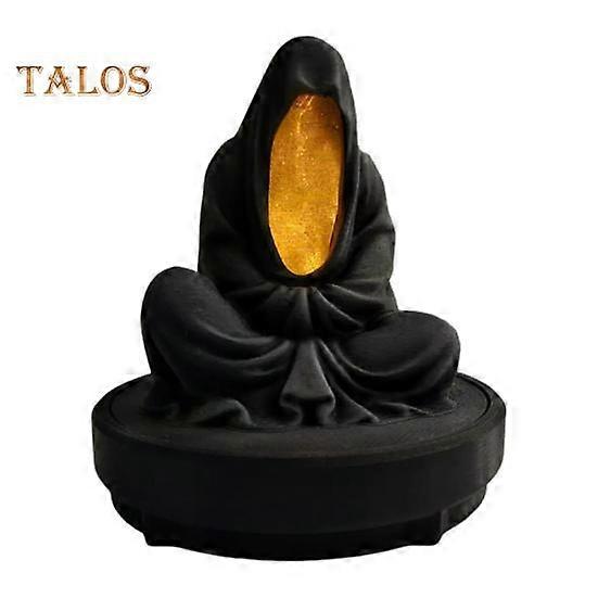 Meditation Død LED lysestage Mystisk Spøgelse Lysestage Til Halloween Hjem Desktop Dekoration