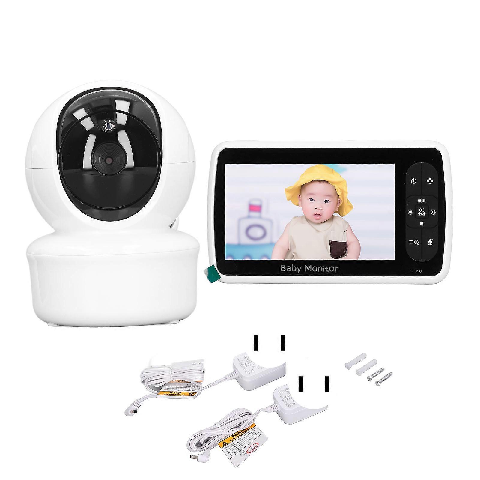 Baby Monitor 5 Inch Display Remote Access Pan Tilt Zoom Camera Night Vision 2 Way o Monitor 100‑240V US