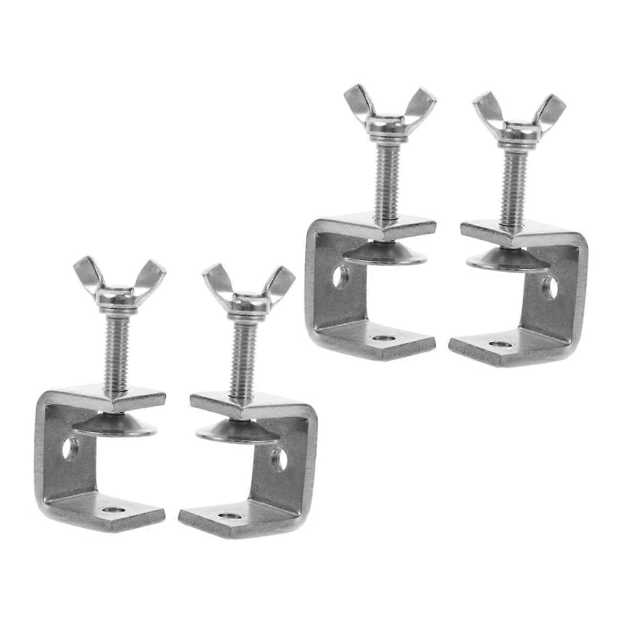 Pack of 4 Clamps for Metalworking, Robust C Clamp for Craft Projects, Opening Tiger Desktop Clamp for Precise Fixations