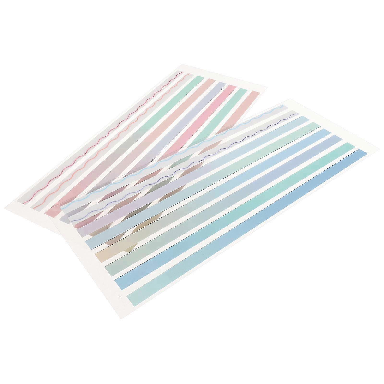 Bookmark Tabs Adhesive Page Tabs Reusable Long Strips For Reading Study 2 Sets