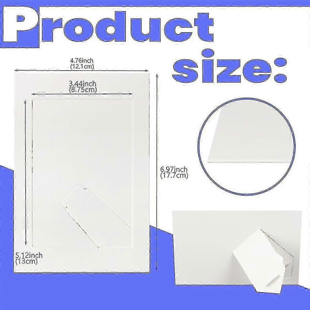30 Pack Paper Picture Frames for 4 x 6Inch Photos, Standing White Cardboard  Photo Frames with