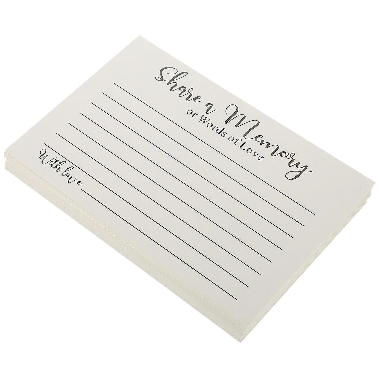 Small Memorial Cards for Festival Assorted Color Paper Guest Cards 50 Sheets