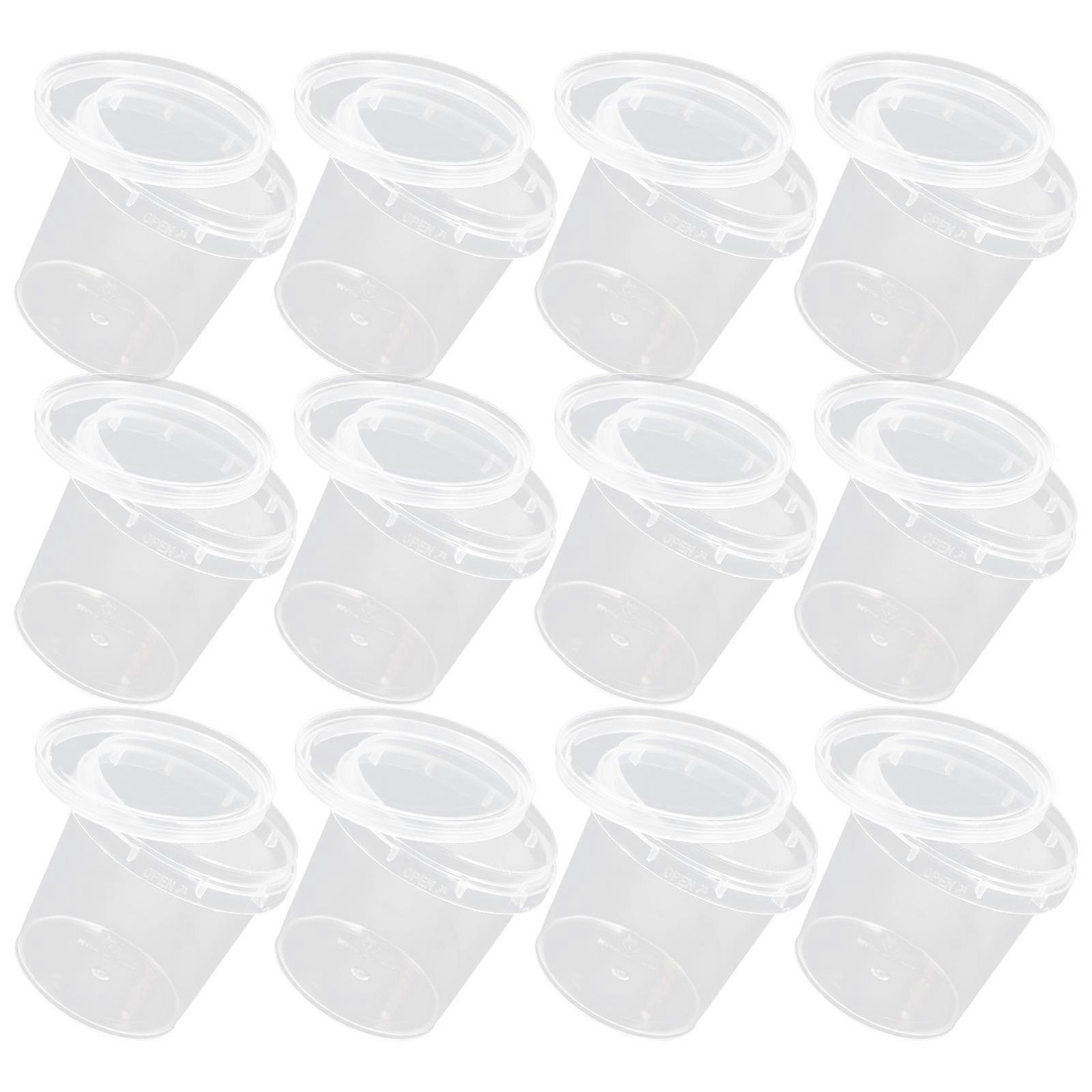 18pcs Clear Mini Storage Buckets with Lids – Durable & Safe Containers for Crafts, Small Items & Organization