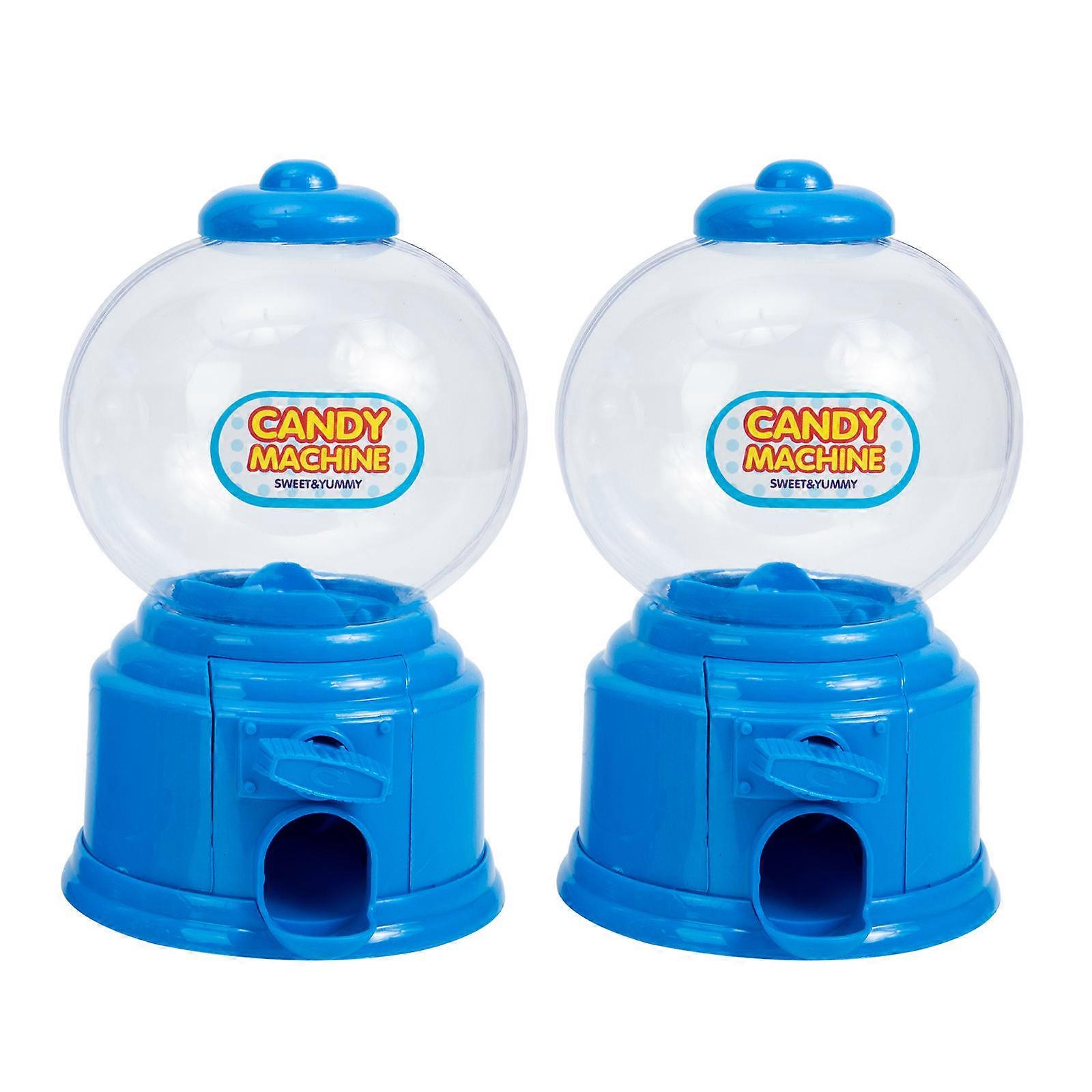 Kids Vending Machine Gumball Machines for Children Toys Blue 14x8.5cm Candy Dispensing 2Pcs