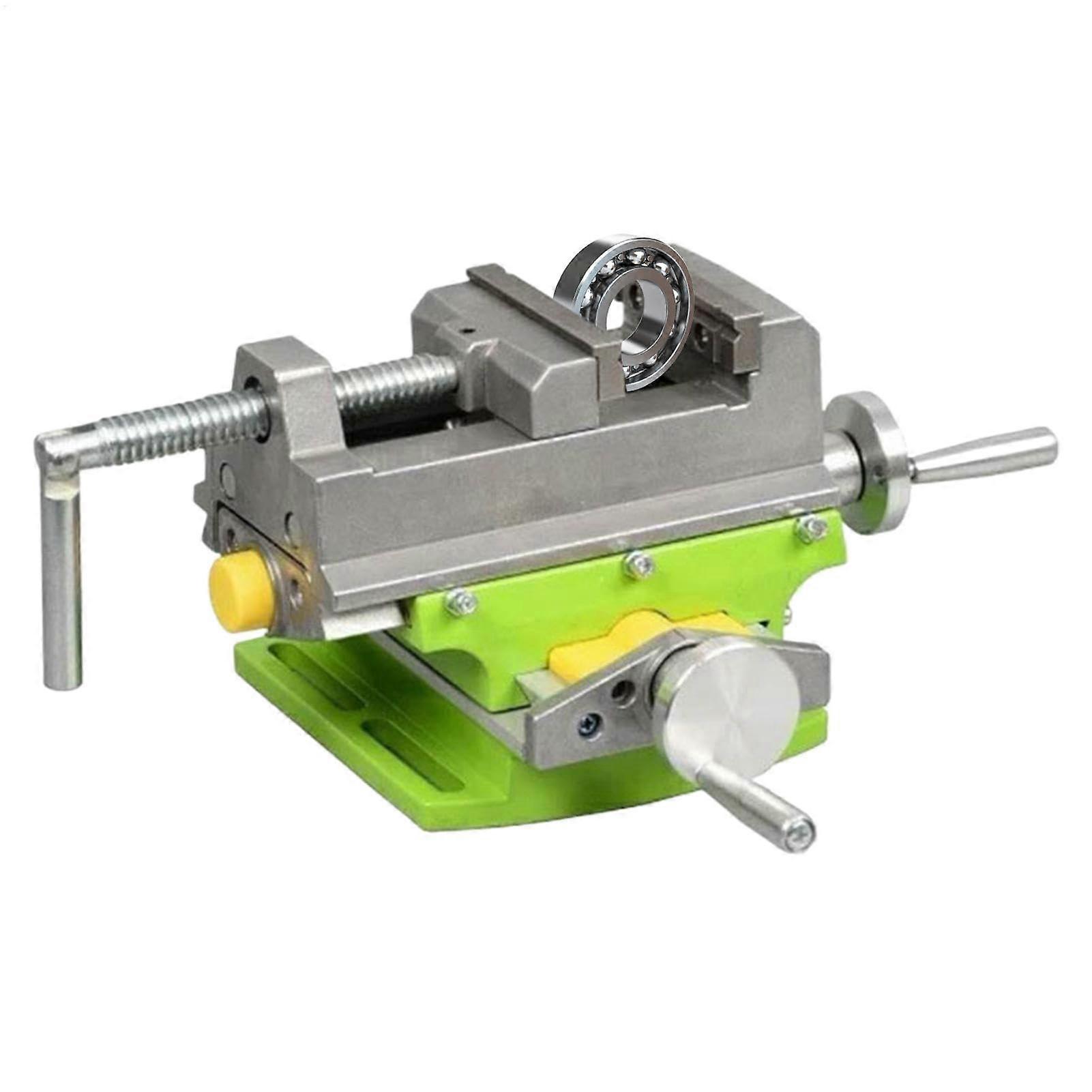 Drill press vise, precision vise clamp, crosses, sliding milling machine, drilling machine, sturdy bench clamp for woodworking nonrotatable
