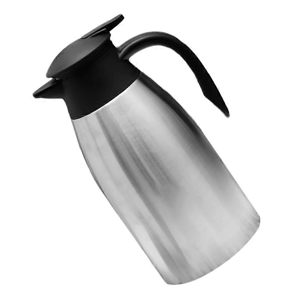Heat Insulated Coffee Jug Dispenser For Daily Use Silver Thermal Carafe 11X5.11X5.11in Water Dispensing 1Set