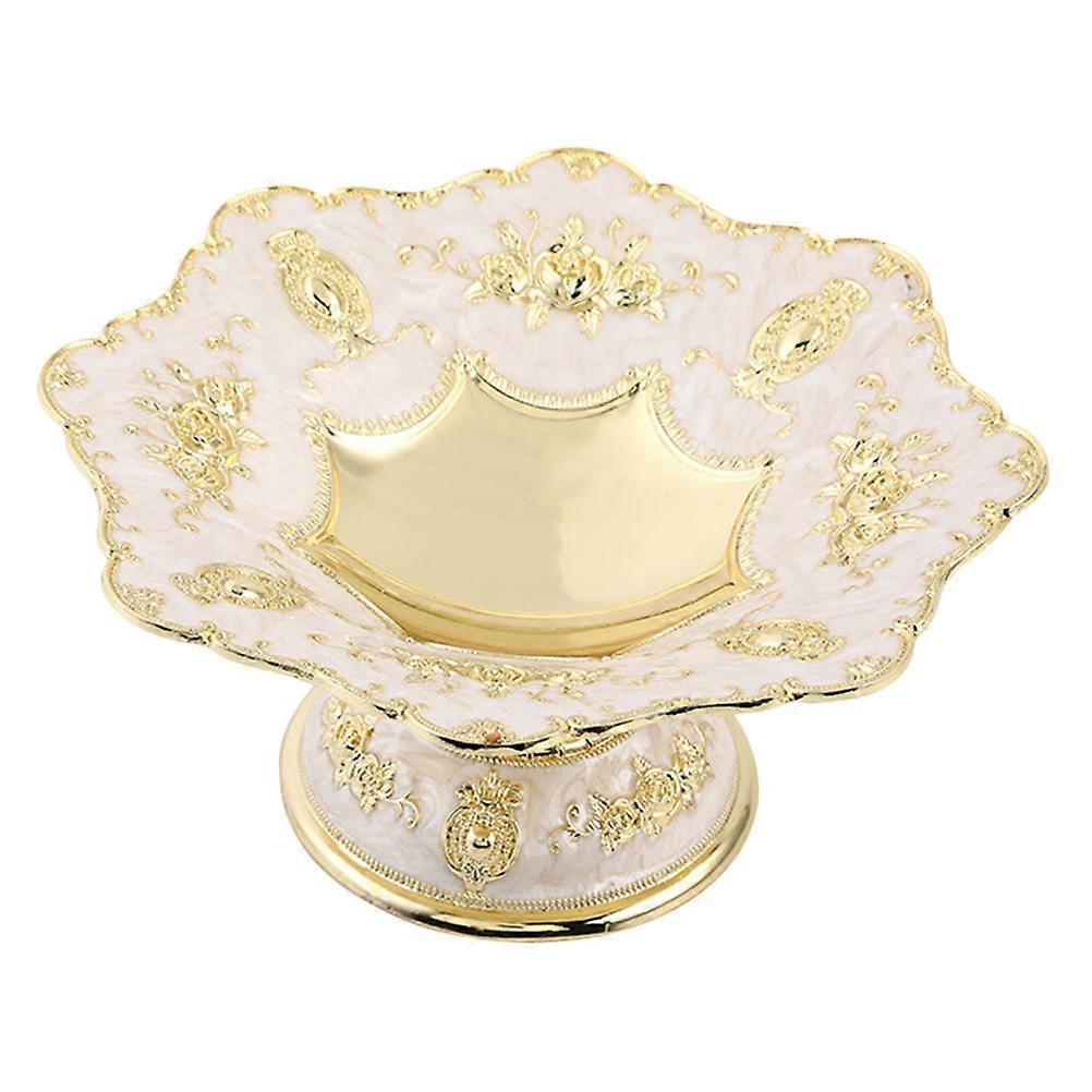 European Style Fruit Storage Plate for Dried Fruits 1 Set Alloy Material