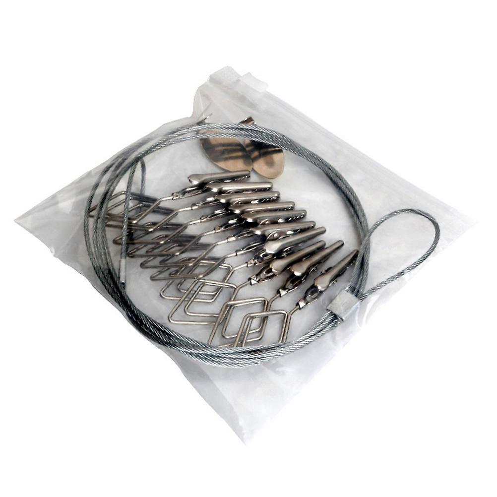 10pcs Photo Clip Removable Metal Double headed Photo Clip Party Layout Photo Backdrop Wall Display for Home Party Office (Silver, Diamond Pattern)