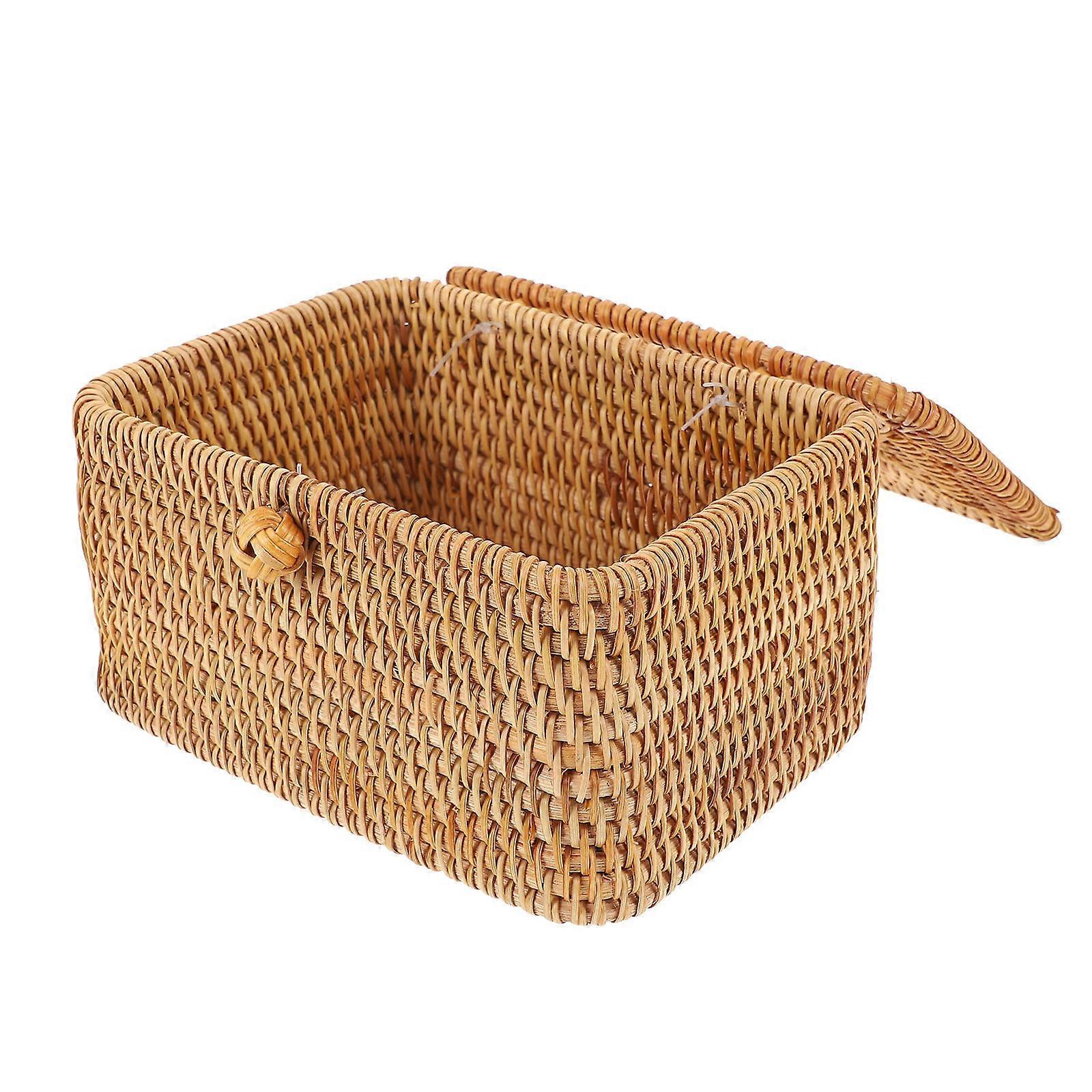 Here's a refined and professional product description based on your input:

 

**Multi Functional Rattan Woven Tissue Box Holder – Elegant Napkin