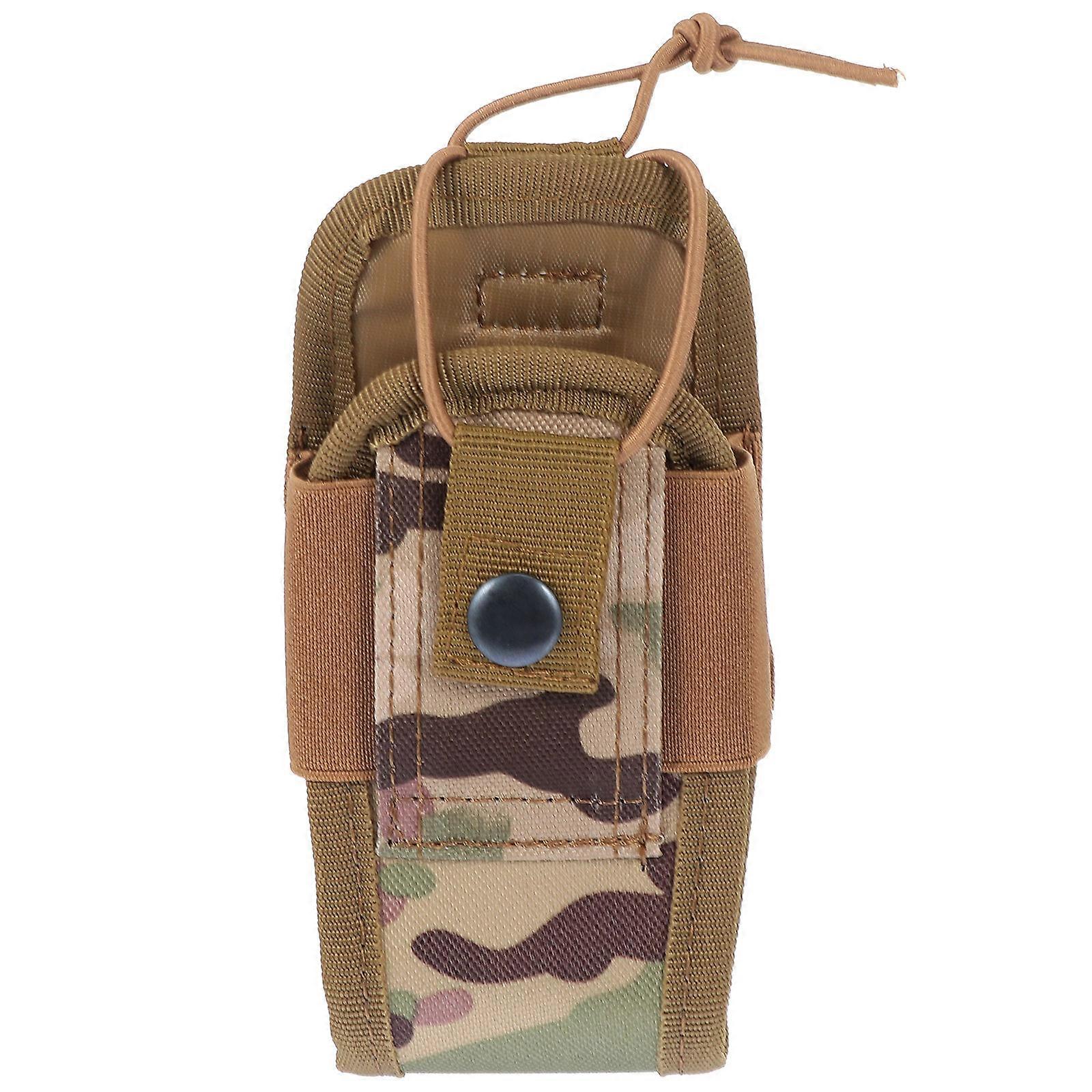 Radio Pouch with Drawstring & Elastic Cord – Portable Waist Belt Case for Outdoor Hiking, Hunting & Hands Free Storage of Rechargeable Interphone