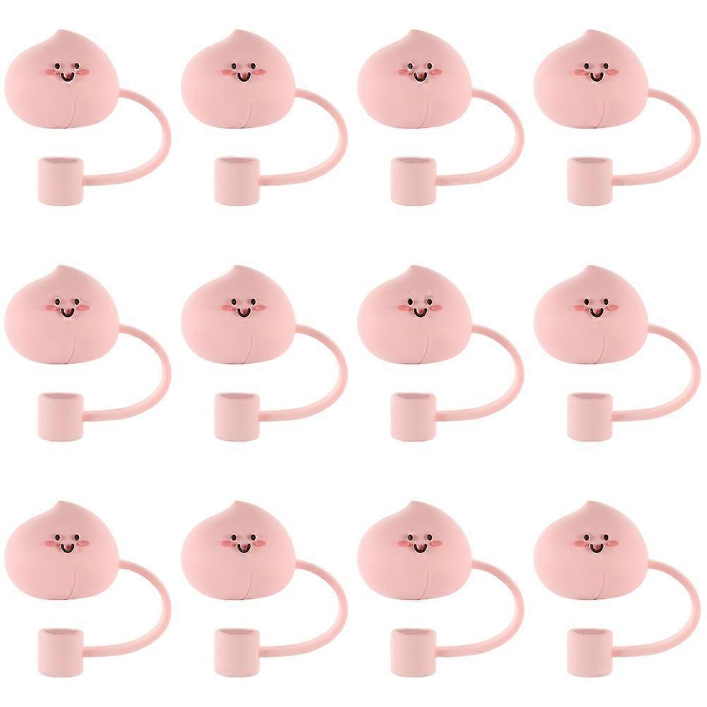 12Pcs Protecteur de paille pratique Mignon Bouchons de paille Paille Pointe Couvre Bouchons de paille pour enfants