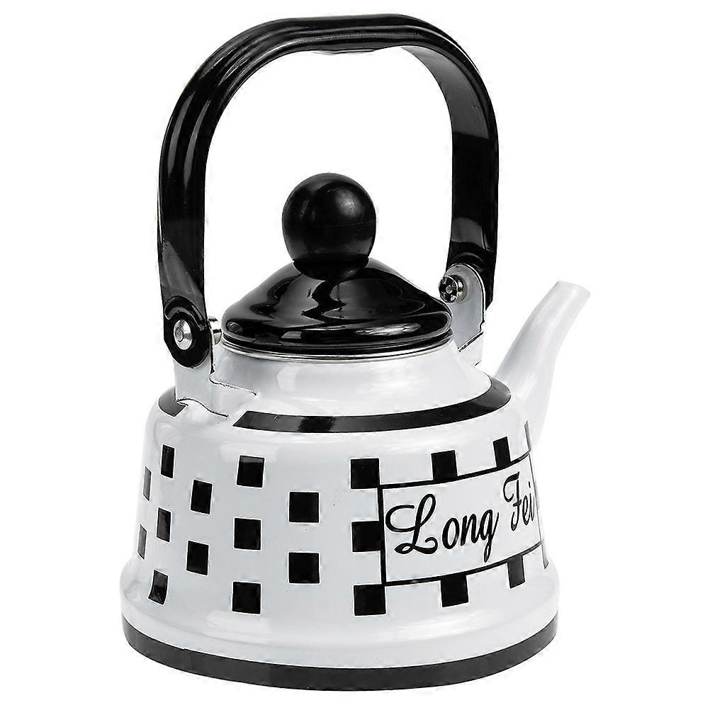 Outdoor Camping Coffee Pot 1 Set Enamel Heating Kettle for Home Supply
