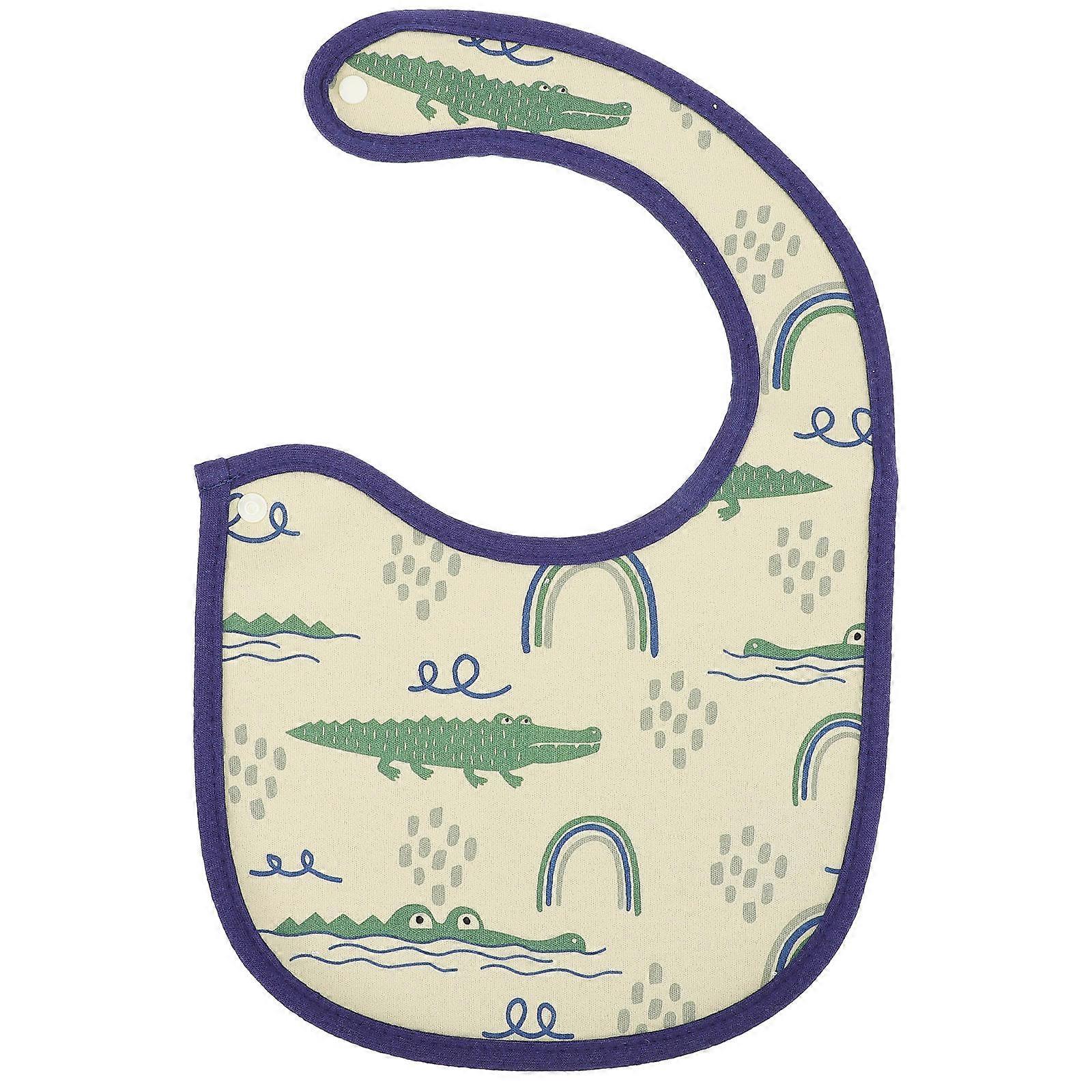 Babies Cotton Drooling Bibs Rectangle Shape Water Absorption Functionality Great For Playing Time 1Set