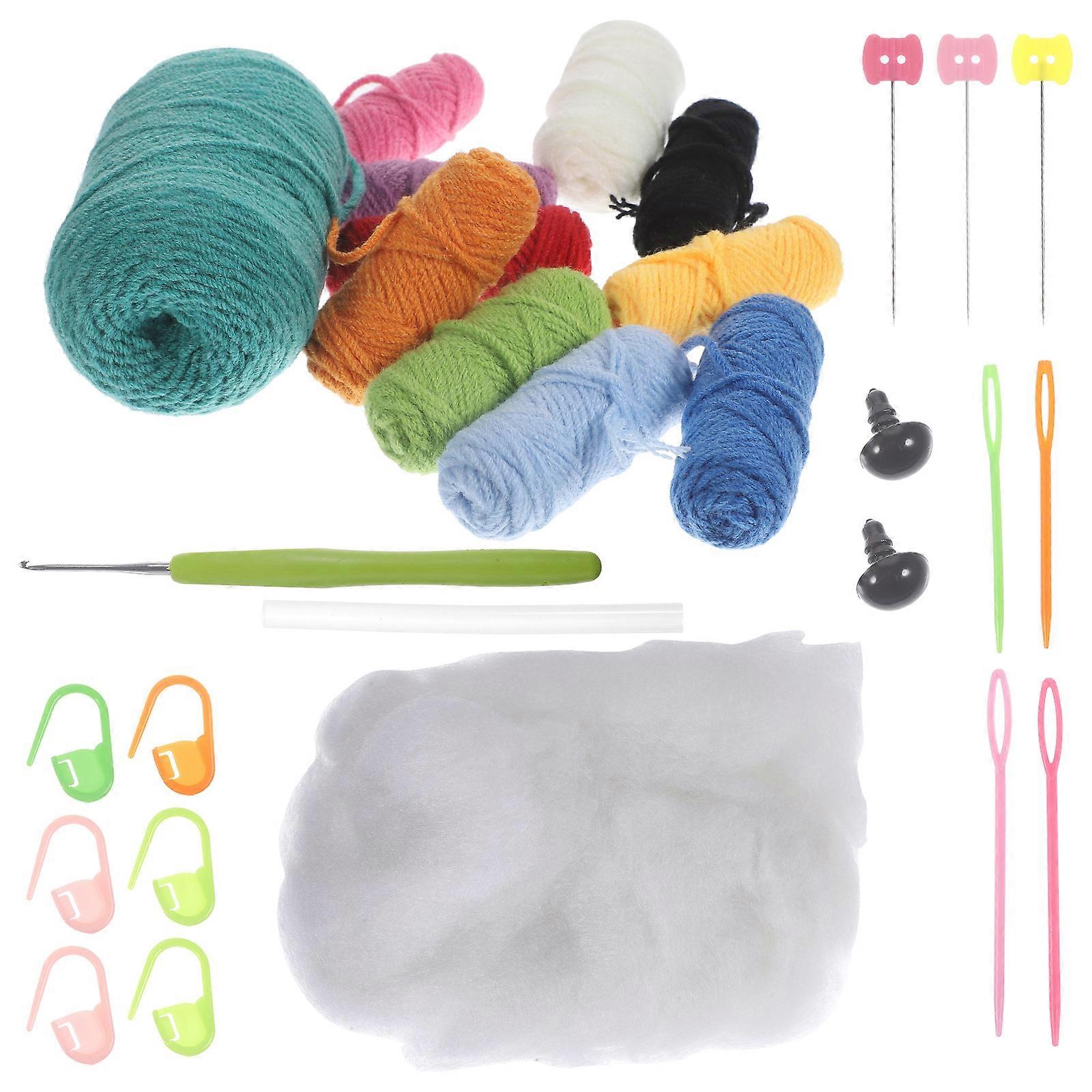 DIY Crochet Craft Decor Dinosaur Shape Gift Assorted Decor 1 Set