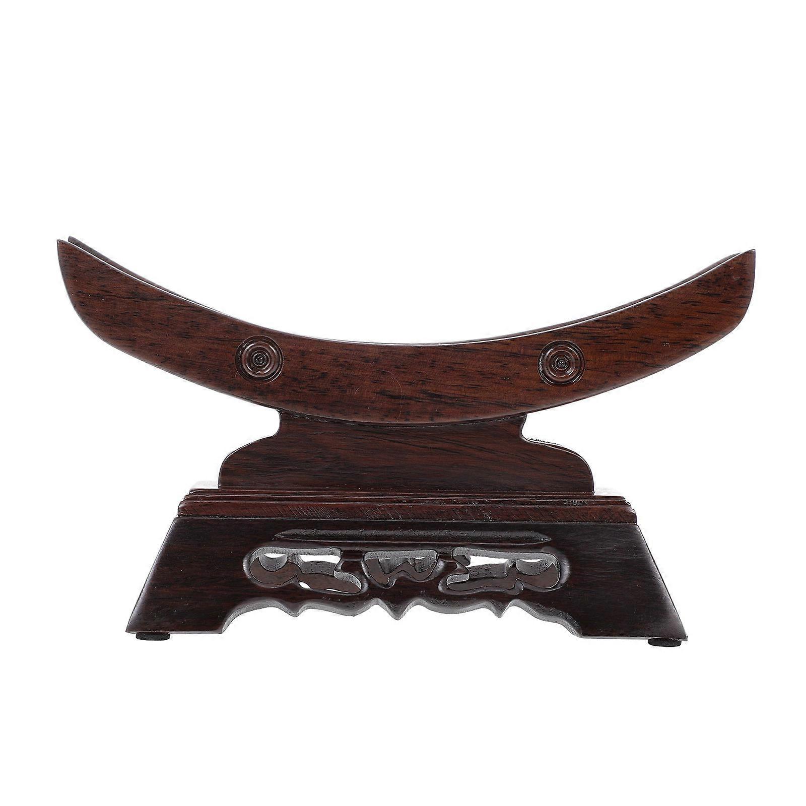 Brown Wooden Sword Rack for Home Use Crafted from Synthetic Material 7.5 Inches