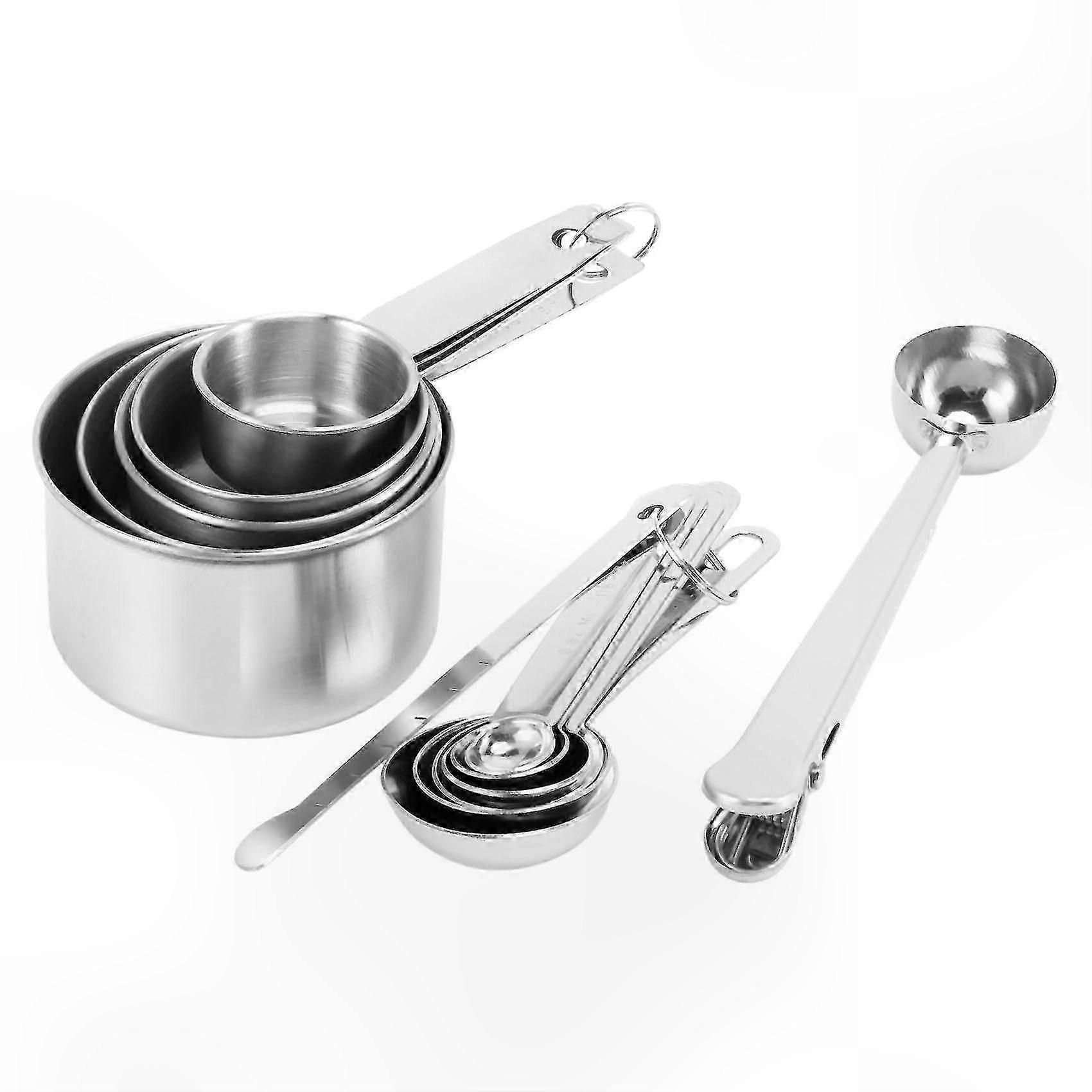 For 13 Piece Measuring Cups and Spoons Set, Measuring Cups Set and Measuring Spoons Set 1 Coffee Scoop