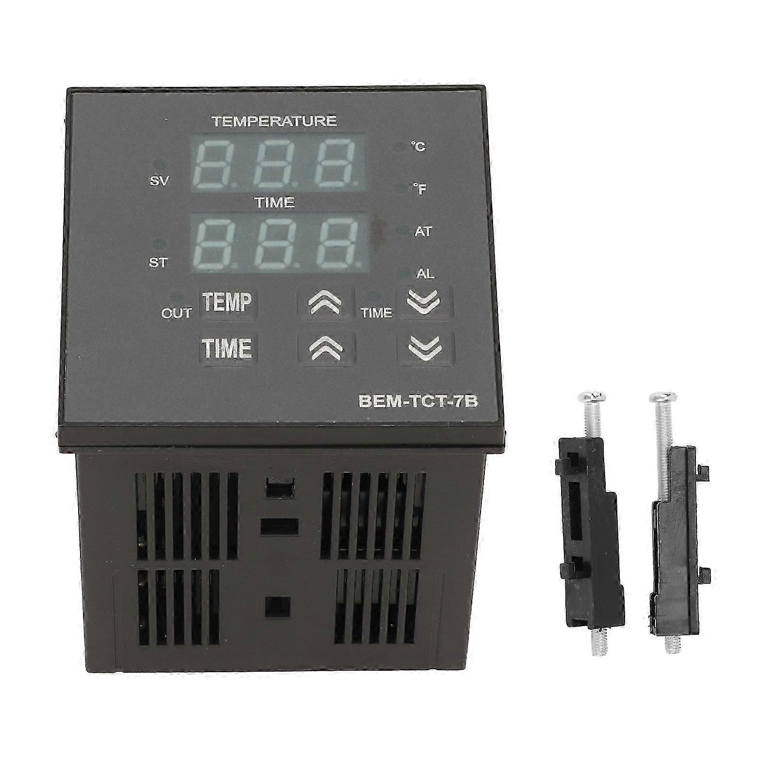Thermostat Time Digital Display K Type Input Temperature Controller for Heat Press Machine 100?240V 2025