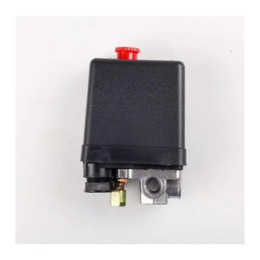 Air Compressor Pump Pressure Switch Adjustable 90-125 PSI, Normally Closed, 1/4 Inch Port, 4-Port Valve, Max 20A