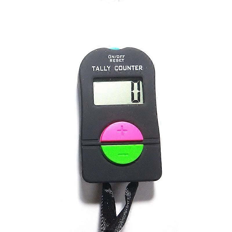 Large-Screen Electronic Digital Display Counter Manual Counter with Lanyard Manual Counter (Add or Subtract)