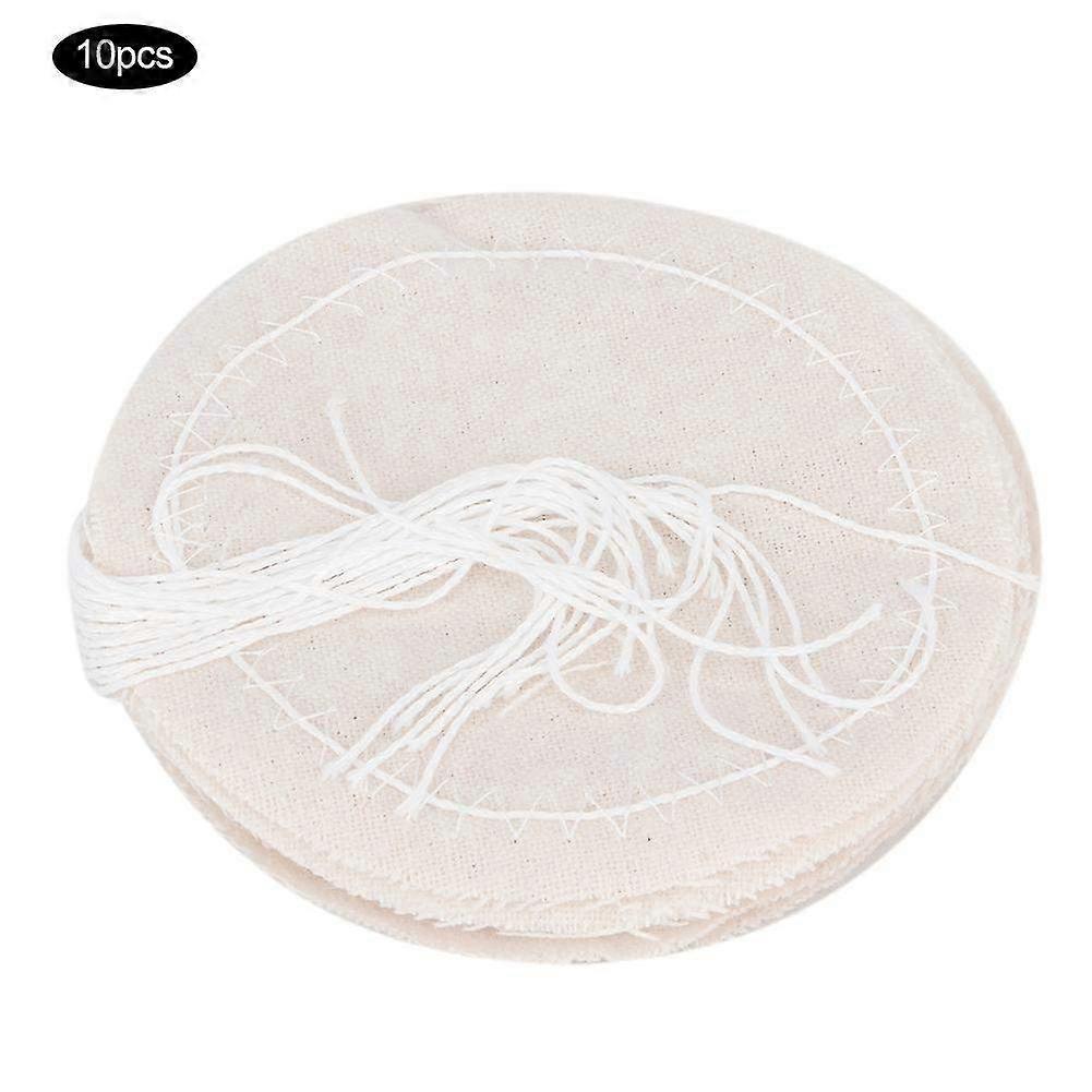 10-Piece Reusable Cotton Coffee Filter Cloth Set for Siphon Pot - Eco-Friendly Replacement Filters for Home Brewing