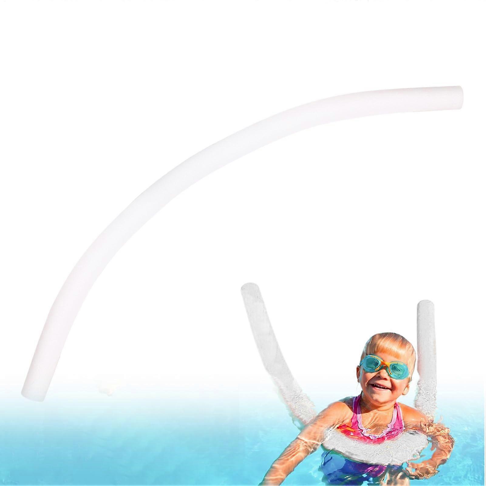 Pearl Cotton Swimming Stick Pool Noodles for Kids and Adults, Soft Interactive Water Toy, White Exercise Aid