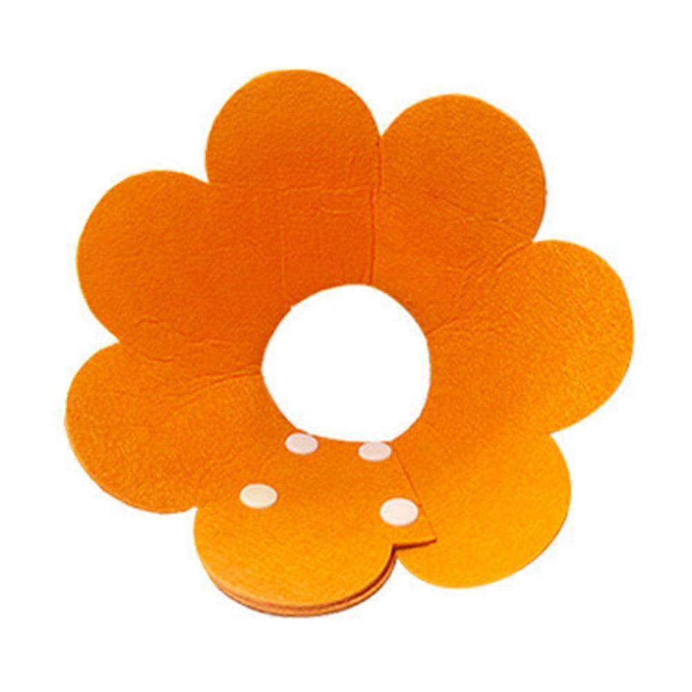 Zachte vilten Elizabethaanse halsband voor katten, herstel na een operatie, verstelbare beschermende kegel