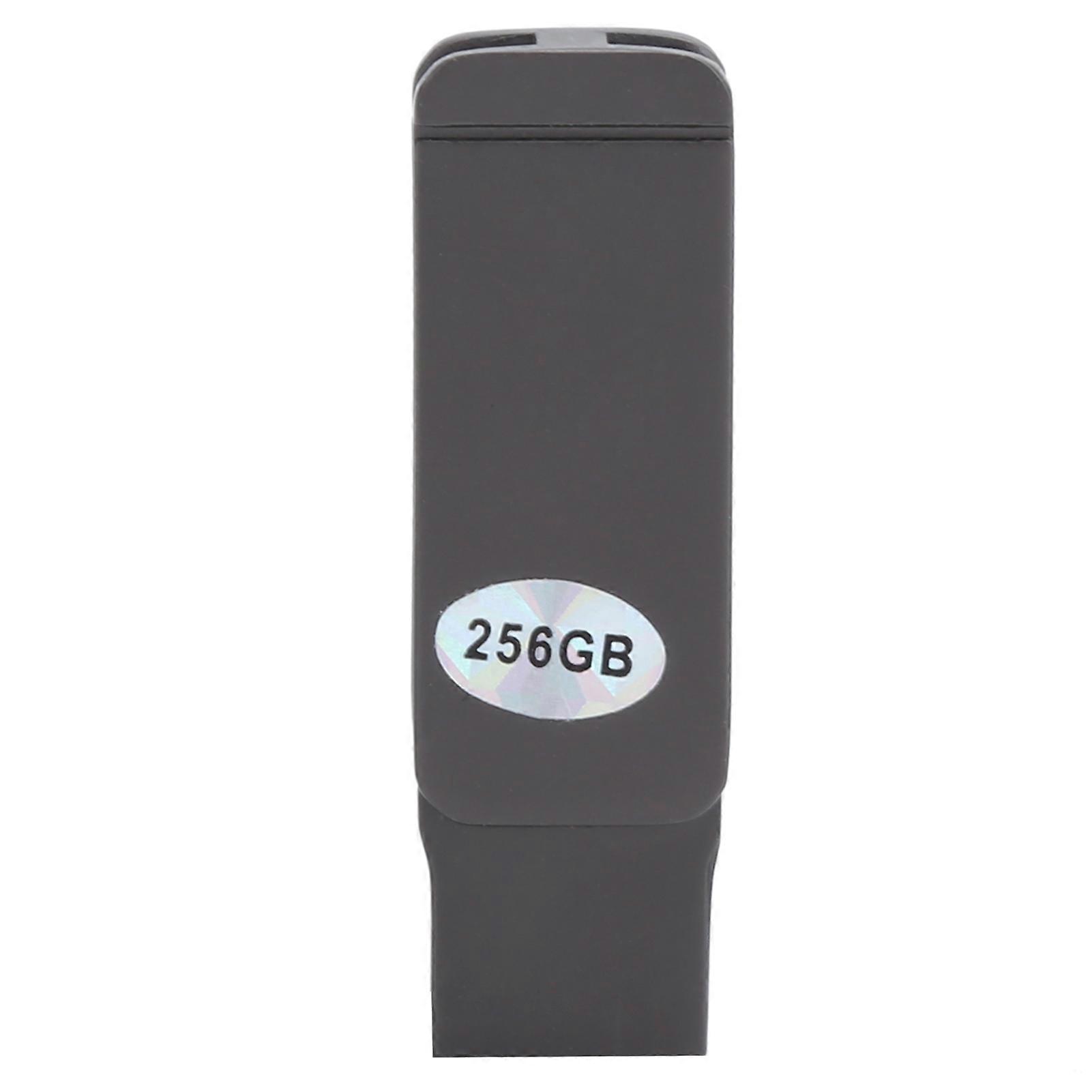 256GB 2-in-1 Mini Metal OTG Flash Drive - High-Speed Storage for Windows/iOS Devices
