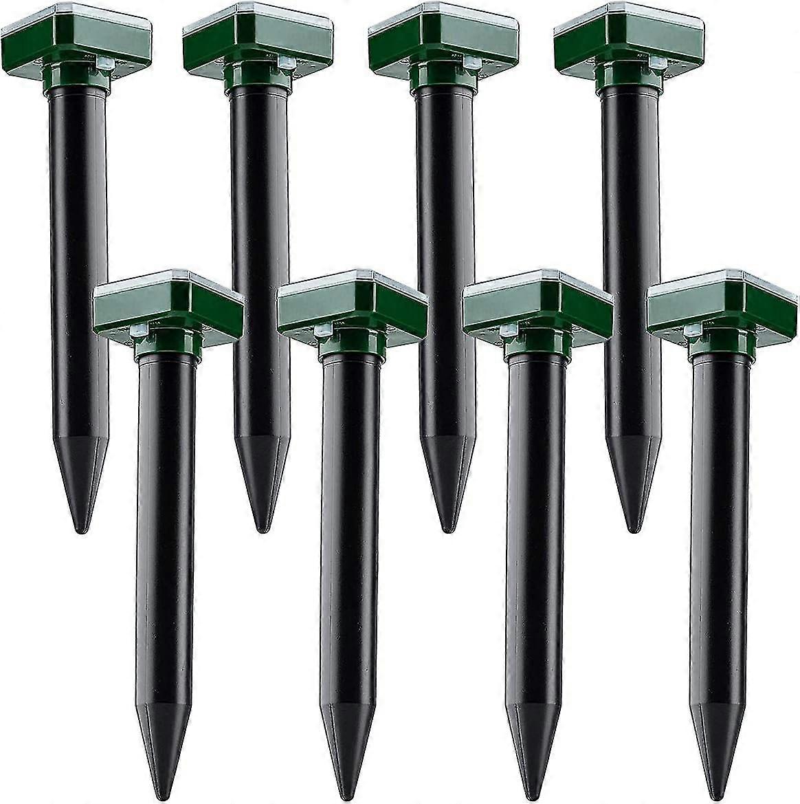 Solar powered mole repeller sonic deterrent pest control rodent snake chaser gopher vole