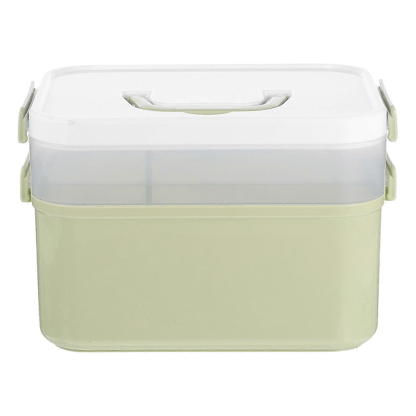 Nail Polish Storage Box for Outdoor Use Green Pp Material Organizing 1Pack