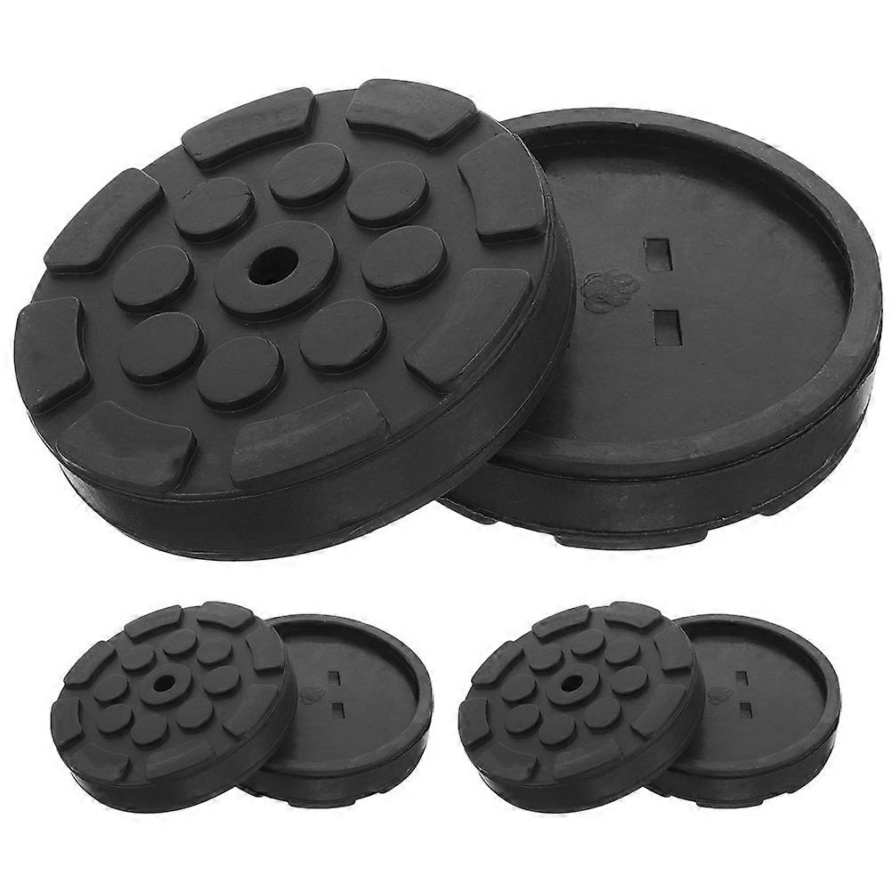 6pcs Heavy Duty Octagonal Rubber Jack Pads for Car Lifts – Durable Floor Protection, Damage Prevention, Compatible with Hydraulic Lifts and