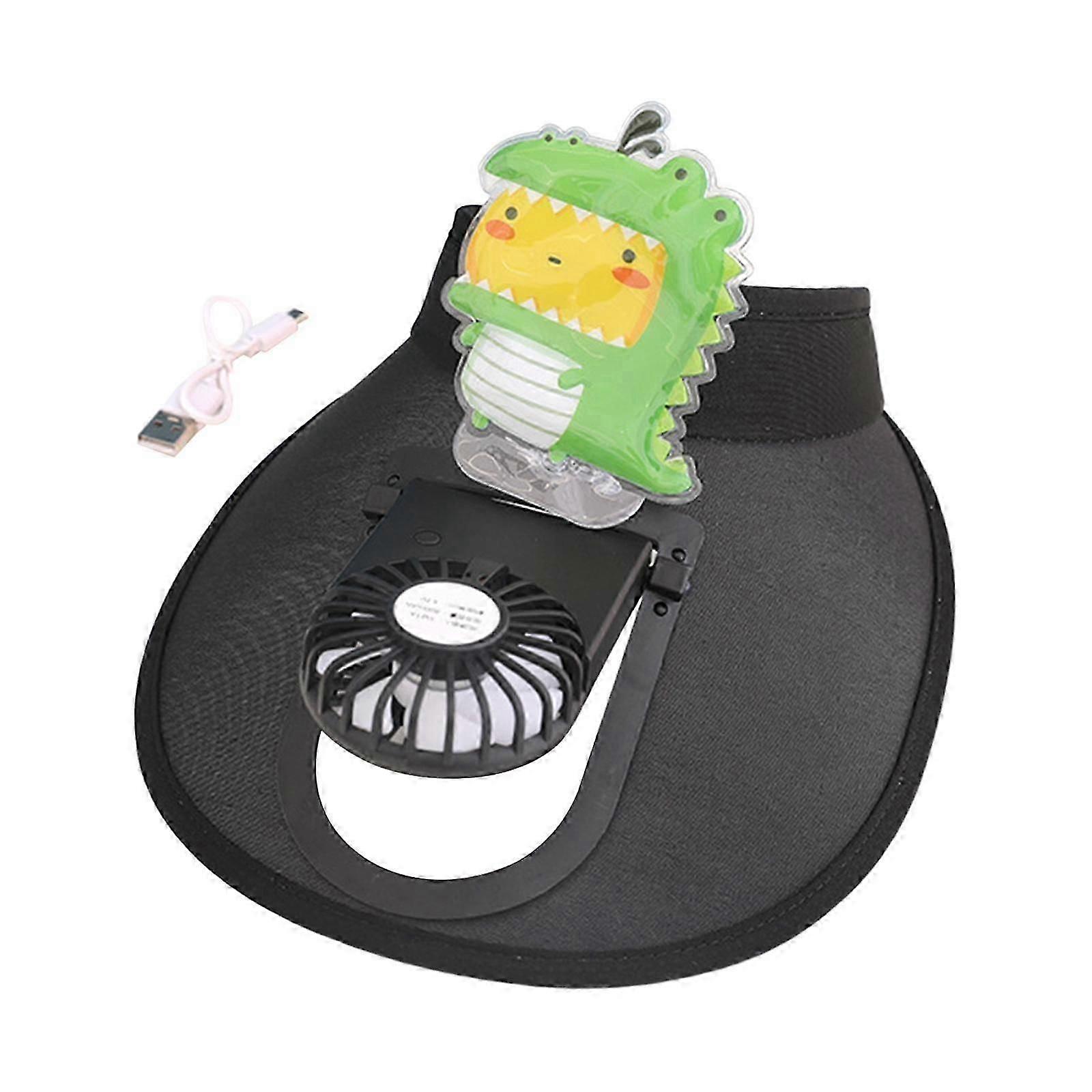 Sun Visor Fan Hat Cooling Fan Hat Adjustable Gears Adjustable Elastic Buckle Sun