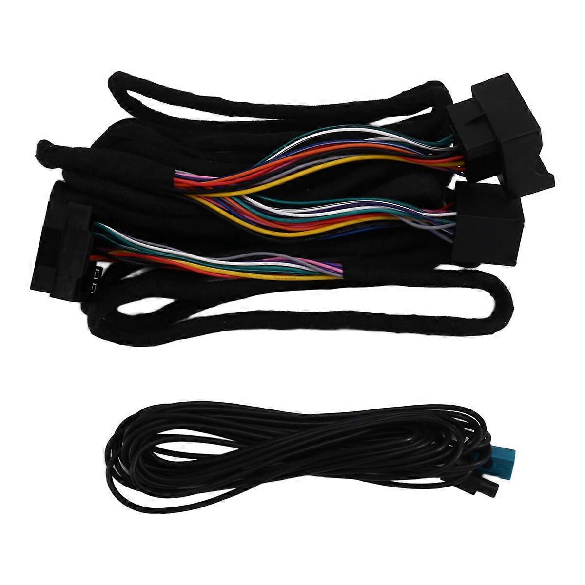 For X5 M3 M5 E46 E38 E39 E53 Android Head Unit to Radio Fakra Antenna Power 17+40 Pin 6M Extension W