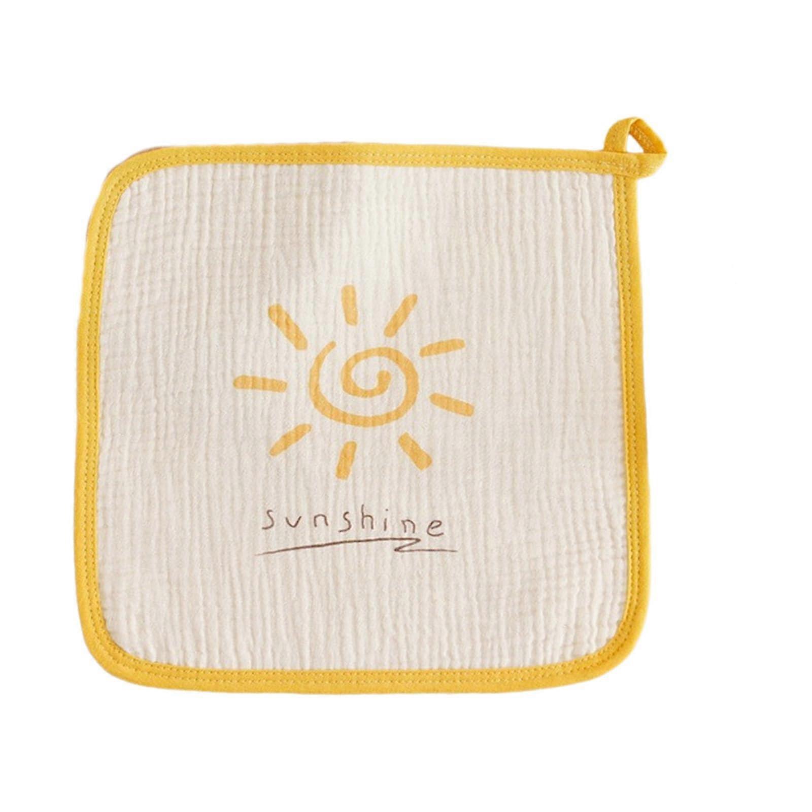 Baby Towel 4 Layers Absorbent Cotton Washcloth for Kids Portable with Beautiful Patterns and Soft Design
