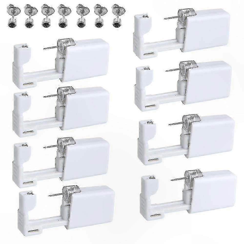 8-Piece Sterile Ear Piercing Kit with Studs - Safe and Easy-to-Use Tool for Hygienic Piercing at Home