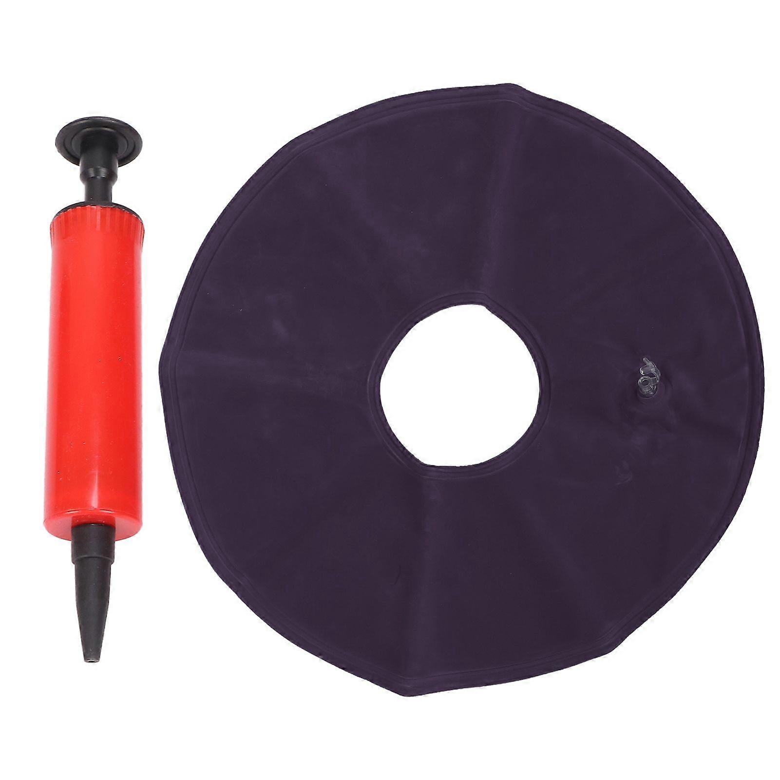 Cuscino gonfiabile addensare floccaggio traspirante rotondo cuscino per sedia a rotelle da ufficio CarBlue