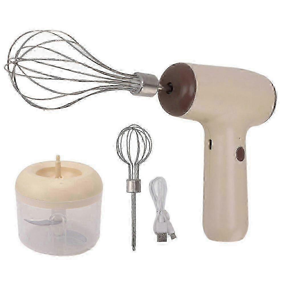Electric Garlic Chopper Egg Beater Cordless Handheld Food Processor...