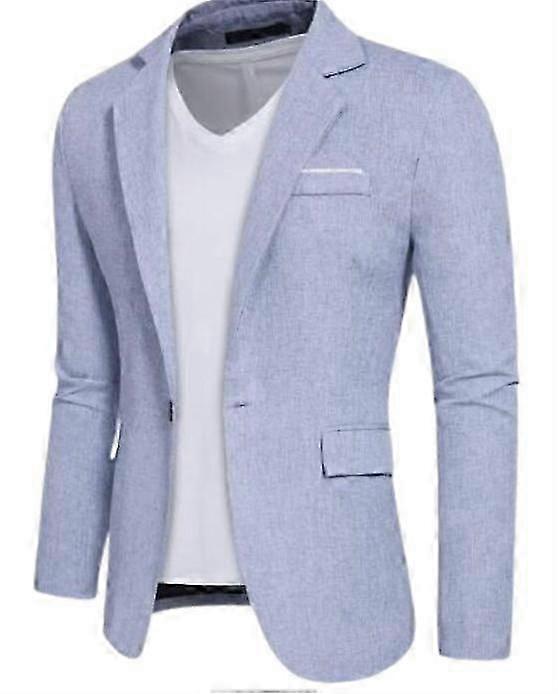 Lässiger Herrenblazer mit einem Knopf und schmaler Passform