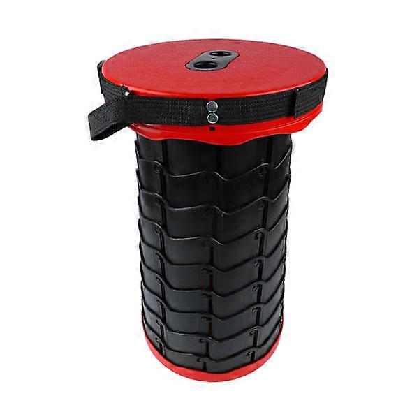 Portable folding telescopic stool Foldable Portable retractable stool for fishing red