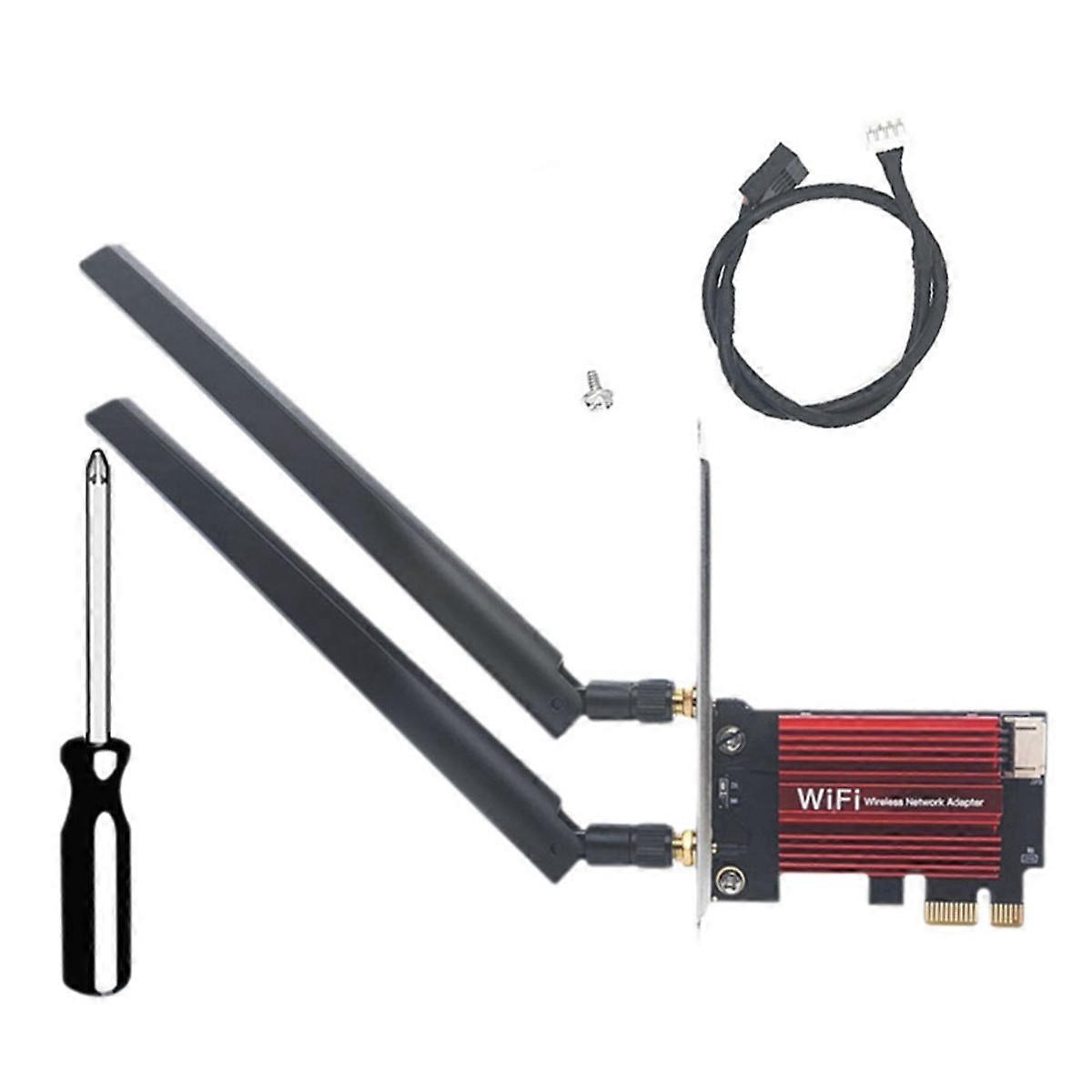 MT7927 WiFi7 Card Dual 8DB Antenna 2.4G/5G/6G Tri-Band 8774M MT7927 Wireless WiFi Card BT5.4 Gigabit