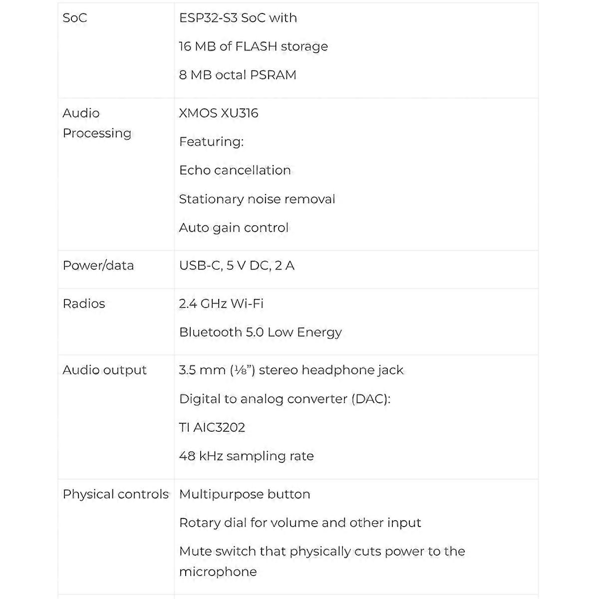 Home Assistant Voice Preview Edition ESP32-S3 SoC Home Assistant mit 16 MB FLASH-Speicher 2,4 GHz