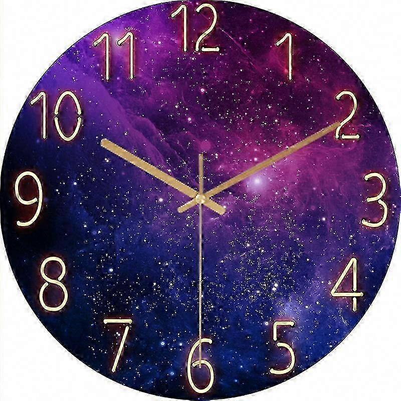 Quiet Wall Clock, No Ticking, Modern Design, 30cm Silent Quartz Clock for Home or Office