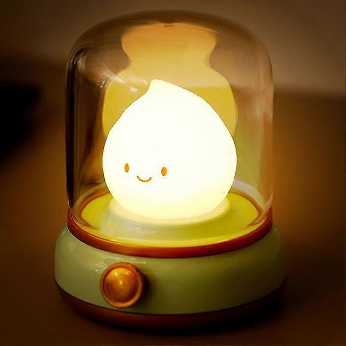 Flameless Kerosene-Style Night Light Dimmable USB-Rechargeable LED Candle Light with Flicker & Steady Modes, Silicone Flame, Cozy Bedroom, Kids, Trav