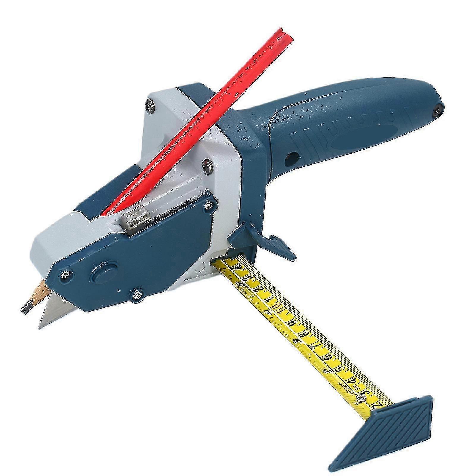 All-in-one Gypsum Board Cutting Tool With Measuring Tape And Utility Knife Mark And Cut Drywall Shingles Insulation Tile Carpet Foam