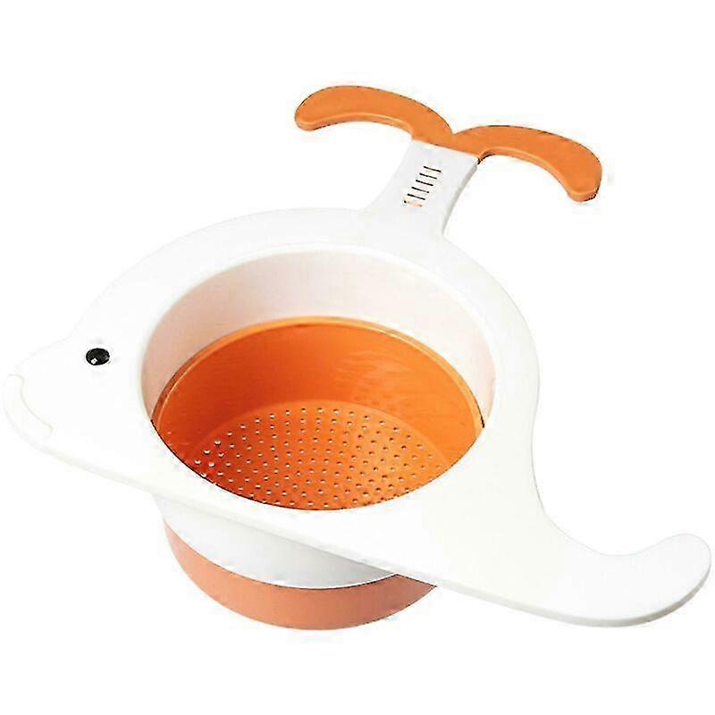 Whale Shape Filter Basket for Sink Expandable Hanging Sink Drain Shelf