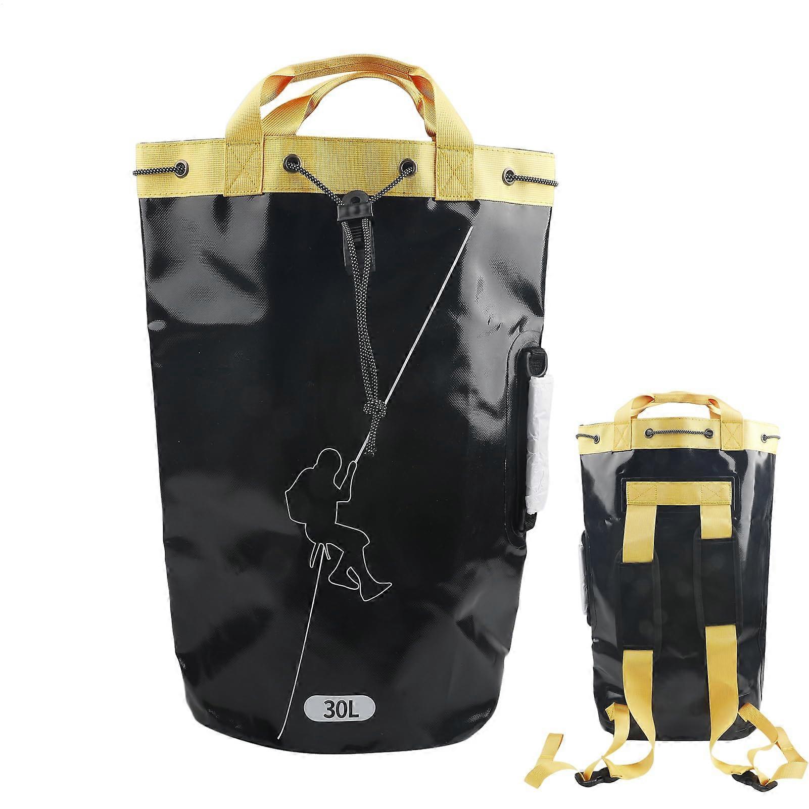 Climbing Rope Bag Drainage Multifunctional Backpack For Rope Storage Large Capacity Mountaineering Hiking Travel Camping