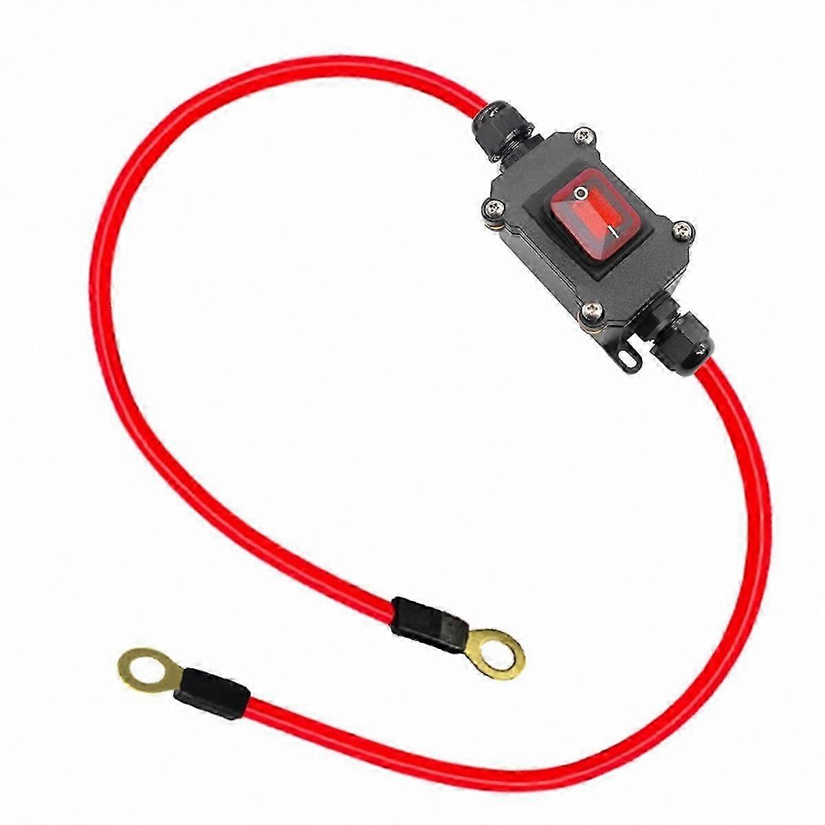 12V-24V Inline Wire Switch, DPST Dual Wiring, 25A IP67 Waterproof On/Off Quick Connect Disconnect Toggle Switch