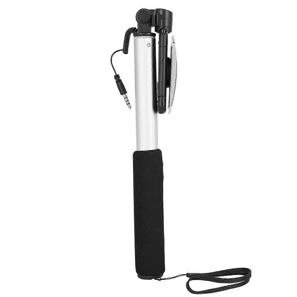 Handheld Tripod Wired Mini Selfie Stick Monopod for IOS & Android  Space Gray